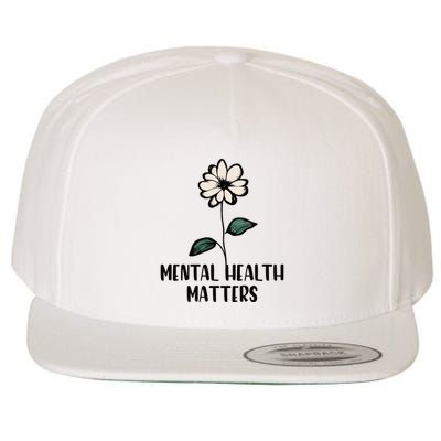 Mental Health Matters Wool Snapback Cap