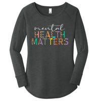 Mental Health Matters Human Brain Illness Awareness Leopard Women's Perfect Tri Tunic Long Sleeve Shirt