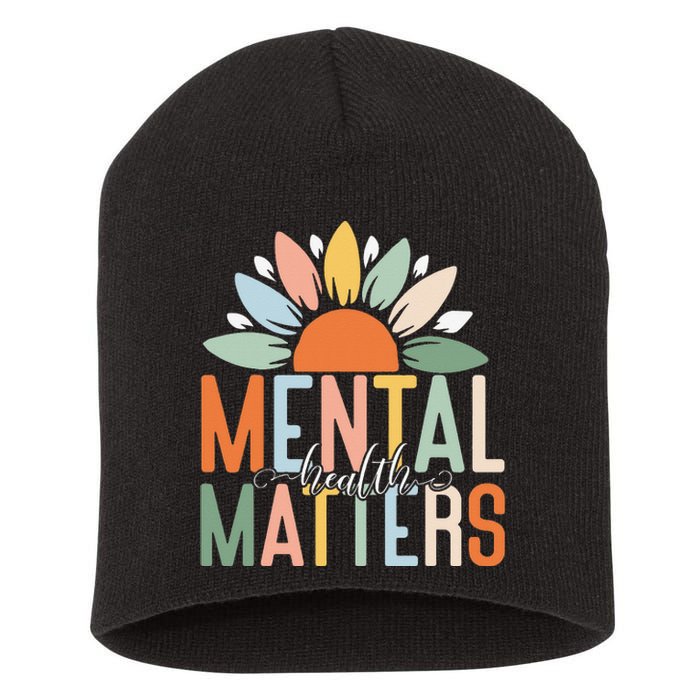 Mental Health Matters End The Stigma Short Acrylic Beanie