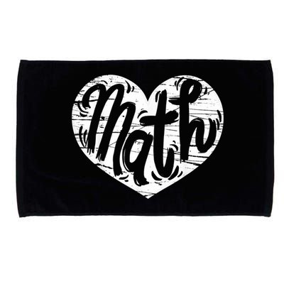 Math Heart Math Teacher Heart Microfiber Hand Towel