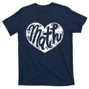 Math Heart Math Teacher Heart T-Shirt