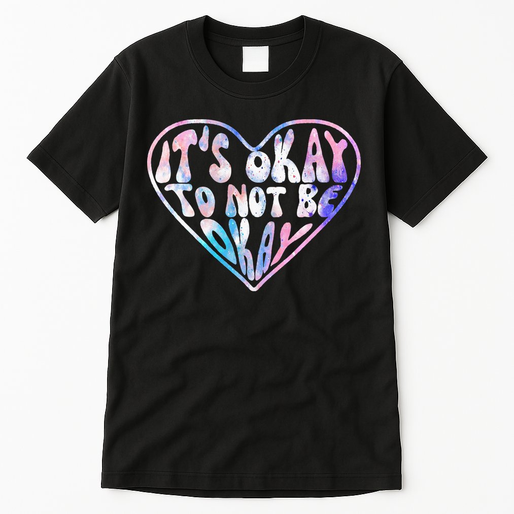Mental Health Matters Awareness Heart Suicide Prevention Tall T-Shirt