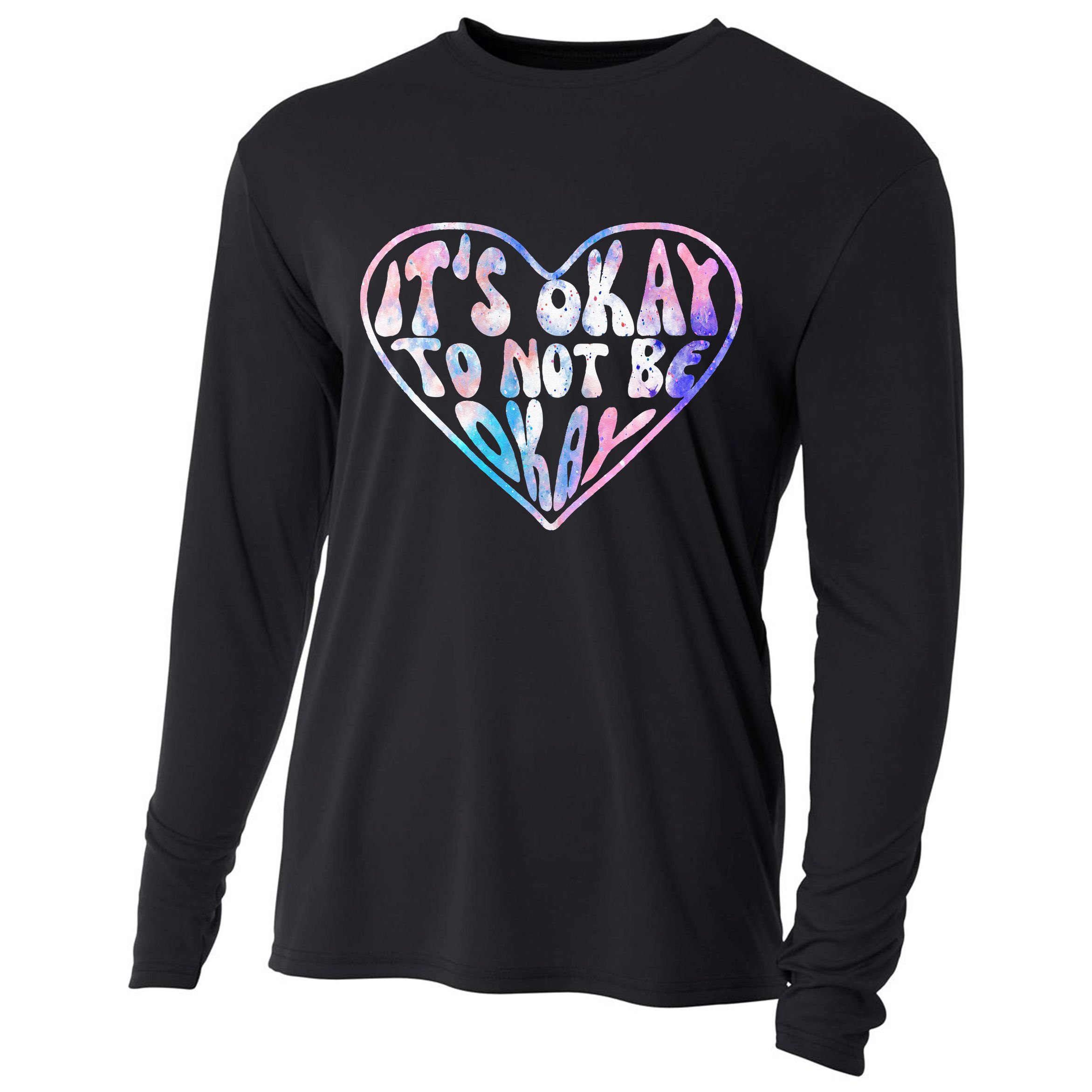 Mental Health Matters Awareness Heart Suicide Prevention Cooling Performance Long Sleeve Crew