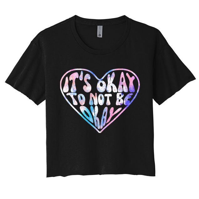 Mental Health Matters Awareness Heart Suicide Prevention Crop Top