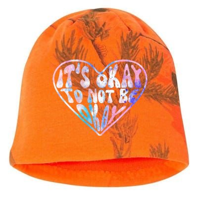 Mental Health Matters Awareness Heart Suicide Prevention Kati - Camo Knit Beanie