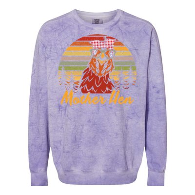 Mother Hen Mother's Day tee Colorblast Crewneck Sweatshirt