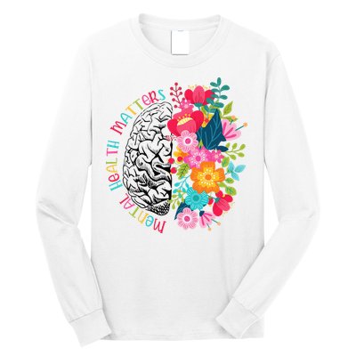 Mental Health Matters Gift Human Brain Illness Awareness Long Sleeve Shirt