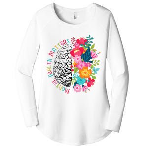 Mental Health Matters Gift Human Brain Illness Awareness Women's Perfect Tri Tunic Long Sleeve Shirt