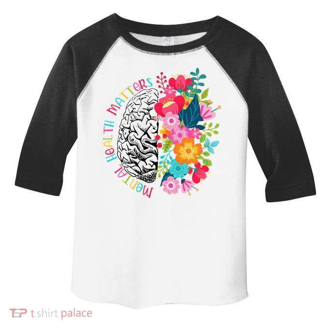 Mental Health Matters Gift Human Brain Illness Awareness Toddler Fine Jersey T-Shirt