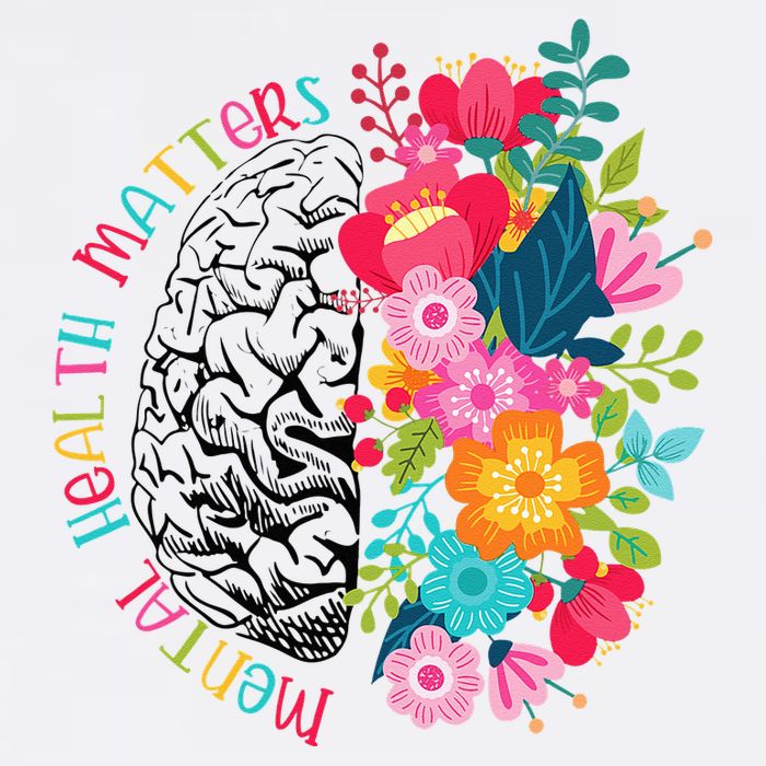 Mental Health Matters Gift Human Brain Illness Awareness Toddler T-Shirt
