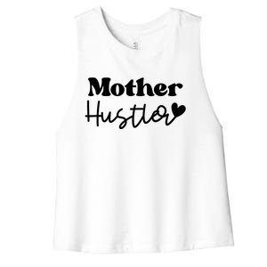 Mother Hustler Women's Racerback Cropped Tank