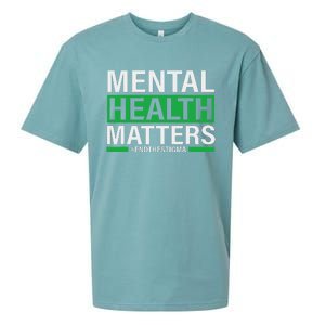 Mental Health Matters End The Stigma Mental Health Awareness Sueded Cloud Jersey T-Shirt