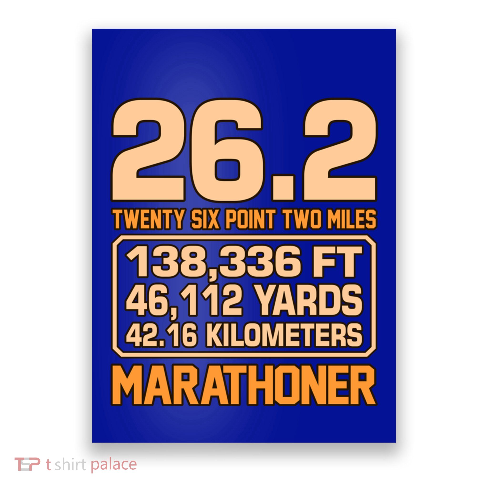 Marathoner Half Marathon Runner Running Lover Graphic Funny Gift Poster