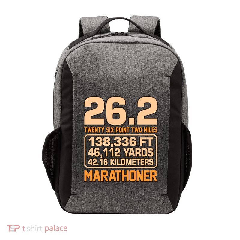 Marathoner Half Marathon Runner Running Lover Graphic Funny Gift Vector Backpack