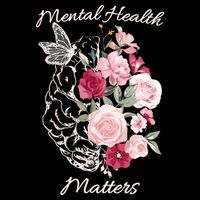 Mental Health Matters Hand Drawn Flowers Brain Awareness Month 16 in Basic Backpack