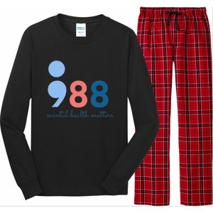 Mental Health Matters 988 Suicide Prevention Awareness Long Sleeve Pajama Set