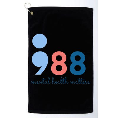 Mental Health Matters 988 Suicide Prevention Awareness Golf Towel