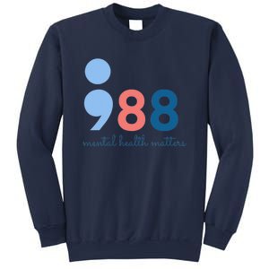 Mental Health Matters 988 Suicide Prevention Awareness Sweatshirt