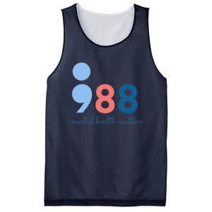 Mental Health Matters 988 Suicide Prevention Awareness Mesh Reversible Basketball Jersey Tank