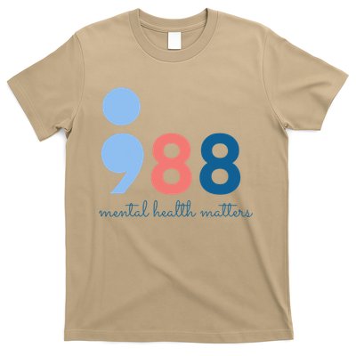 Mental Health Matters 988 Suicide Prevention Awareness T-Shirt