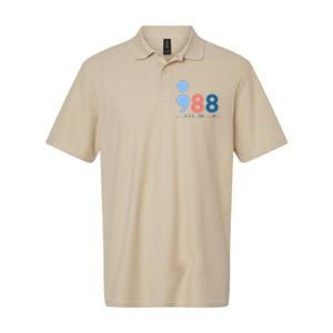 Mental Health Matters 988 Suicide Prevention Awareness Softstyle Adult Sport Polo