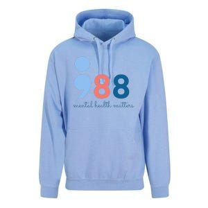 Mental Health Matters 988 Suicide Prevention Awareness Unisex Surf Hoodie