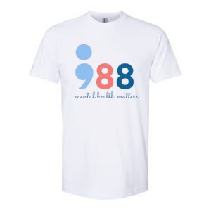 Mental Health Matters 988 Suicide Prevention Awareness Softstyle CVC T-Shirt