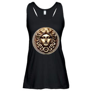 Medusa Head Myth Gorgon Snake Hair Greek Mythology Gift Ladies Essential Flowy Tank