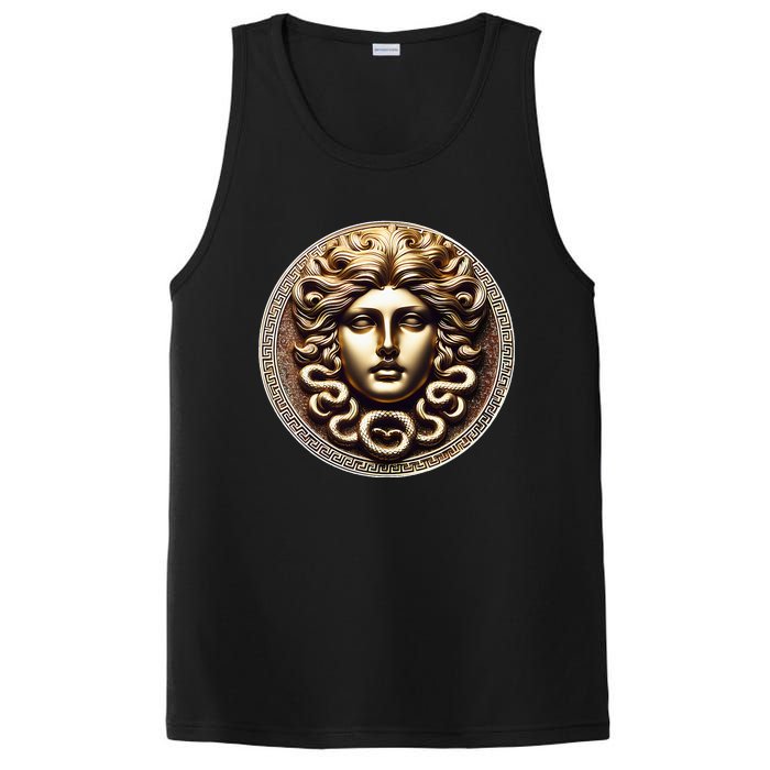 Medusa Head Myth Gorgon Snake Hair Greek Mythology Gift PosiCharge Competitor Tank