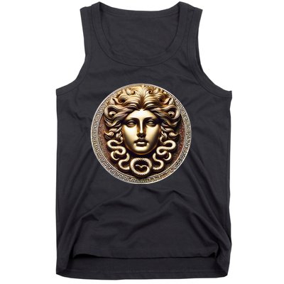 Medusa Head Myth Gorgon Snake Hair Greek Mythology Gift Tank Top