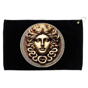 Medusa Head Myth Gorgon Snake Hair Greek Mythology Gift Grommeted Golf Towel