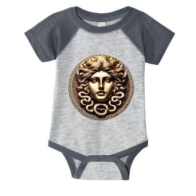 Medusa Head Myth Gorgon Snake Hair Greek Mythology Gift Infant Baby Jersey Bodysuit