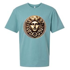 Medusa Head Myth Gorgon Snake Hair Greek Mythology Gift Sueded Cloud Jersey T-Shirt