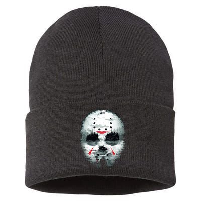 Mask Horror Movie Character Camp Cook Killer Halloween Sustainable Knit Beanie