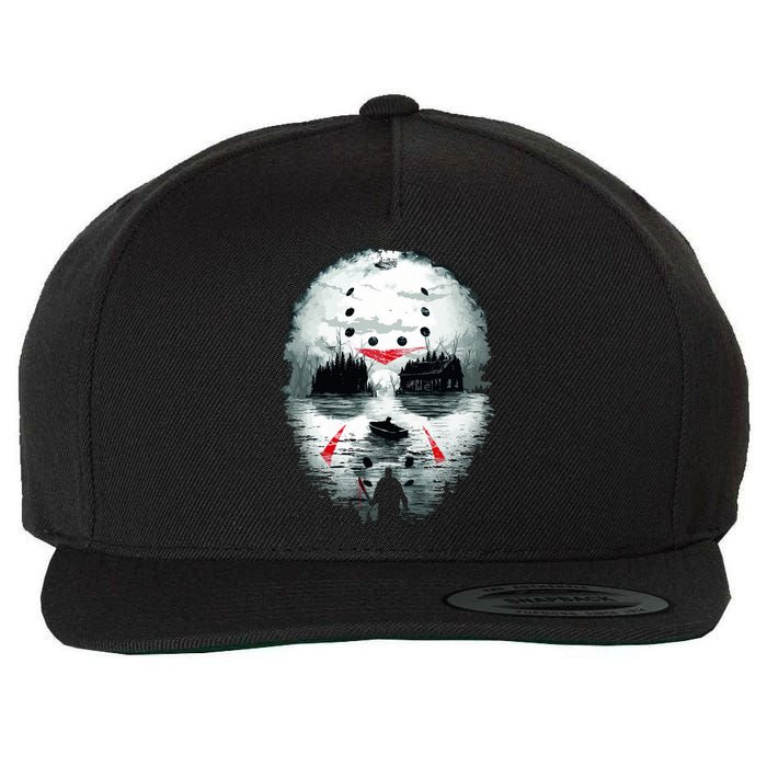 Mask Horror Movie Character Camp Cook Killer Halloween Wool Snapback Cap