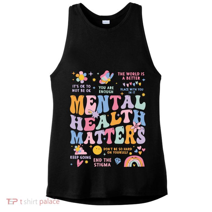 Mental Health Matters Ladies PosiCharge Tri-Blend Wicking Tank