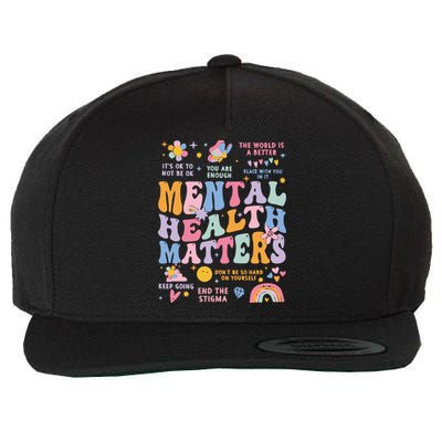 Mental Health Matters Wool Snapback Cap
