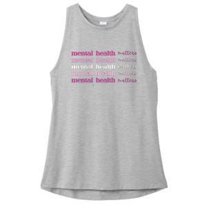 Mental Health Matter Ladies PosiCharge Tri-Blend Wicking Tank