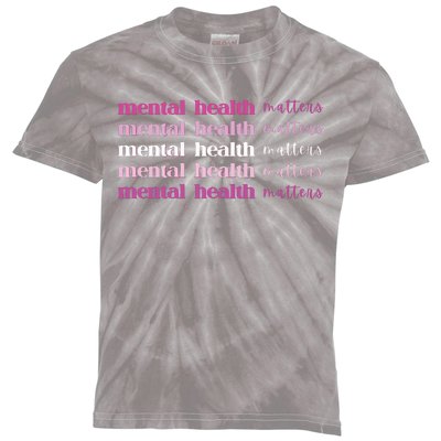 Mental Health Matter Kids Tie-Dye T-Shirt