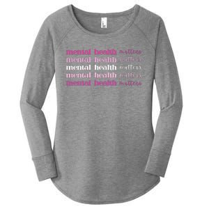 Mental Health Matter Women's Perfect Tri Tunic Long Sleeve Shirt