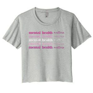 Mental Health Matter Women's Crop Top Tee