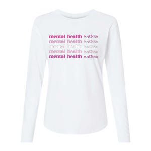 Mental Health Matter Womens Cotton Relaxed Long Sleeve T-Shirt