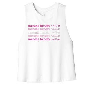 Mental Health Matter Women's Racerback Cropped Tank