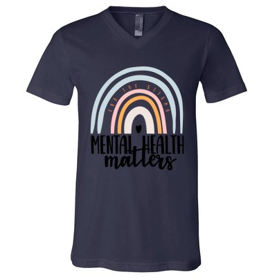 Mental Health Matters Gift End The Stigma Tal Illness Gift V-Neck T-Shirt