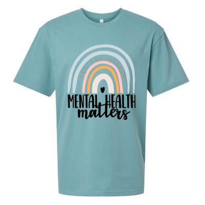 Mental Health Matters Gift End The Stigma Tal Illness Gift Sueded Cloud Jersey T-Shirt