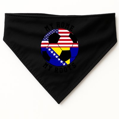 My Home My Roots Bosnia Flag Soccer USA-Made Doggie Bandana