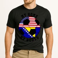 My Home My Roots Bosnia Flag Soccer Cooling Performance Crew T-Shirt