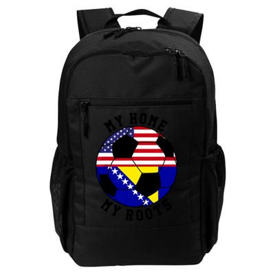 My Home My Roots Bosnia Flag Soccer Backpack