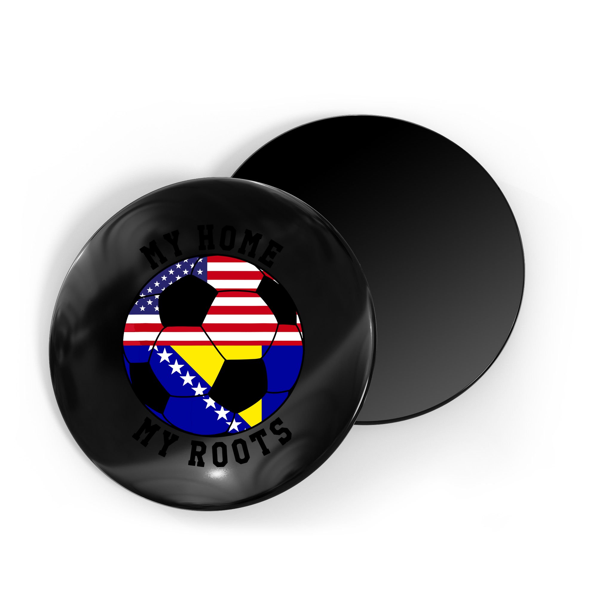 My Home My Roots Bosnia Flag Soccer Magnet