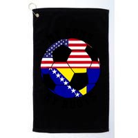 My Home My Roots Bosnia Flag Soccer Golf Towel